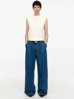 Wide Denim Trousers