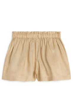 Wide Linen Shorts