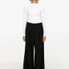 Wide Twill Trousers