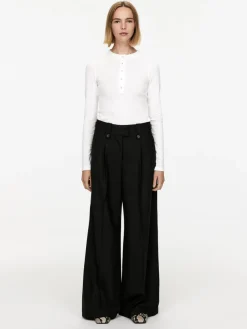 Wide Twill Trousers