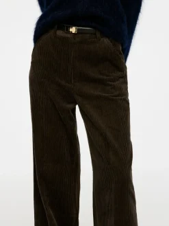 Wide-Leg Corduroy Trousers