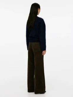 Wide-Leg Corduroy Trousers
