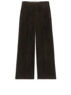 Wide-Leg Corduroy Trousers