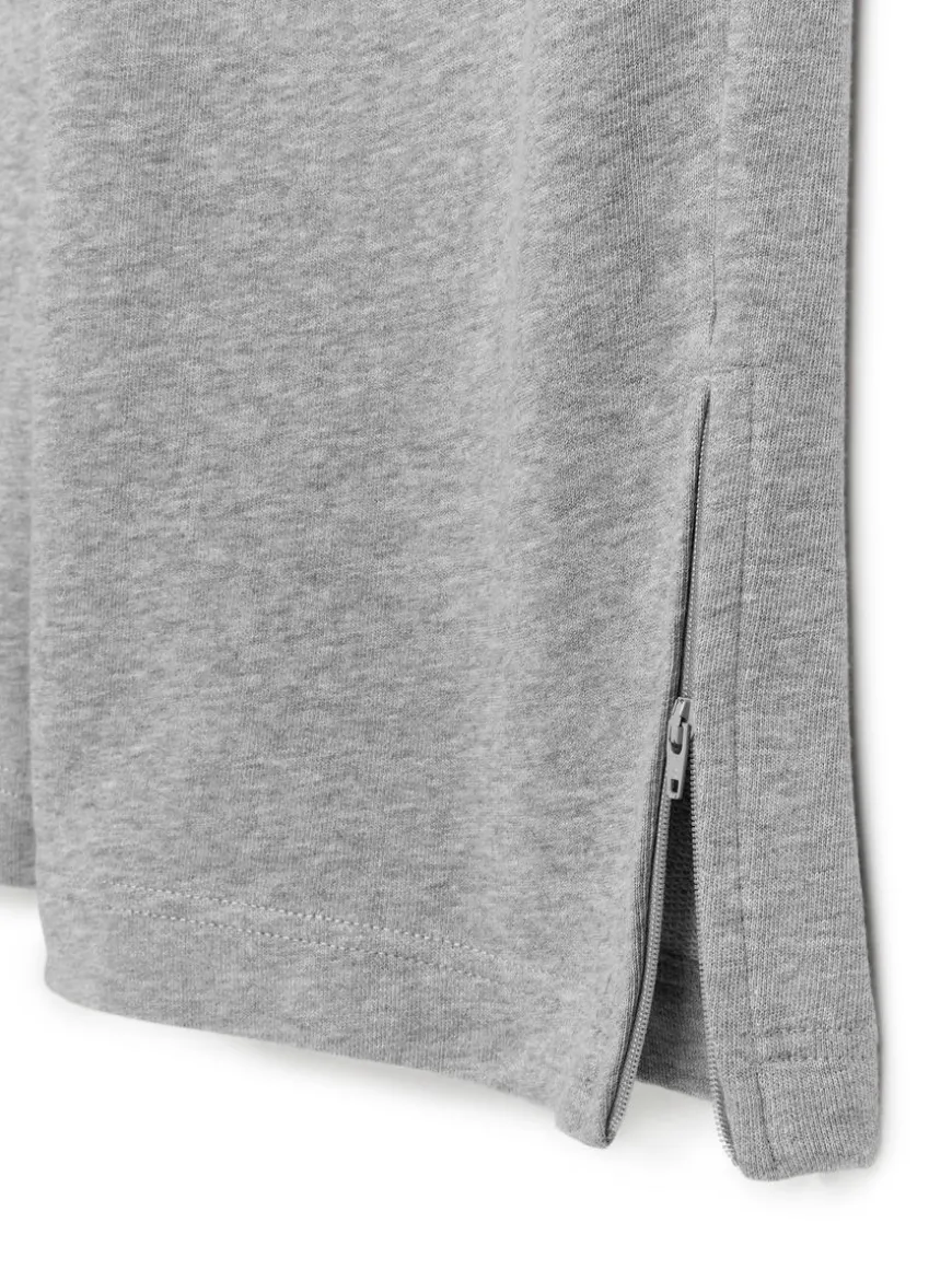 Wide-Leg Slit Sweatpants