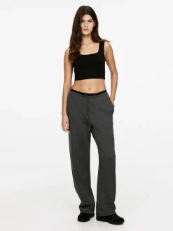 Wide-Leg Sweatpants