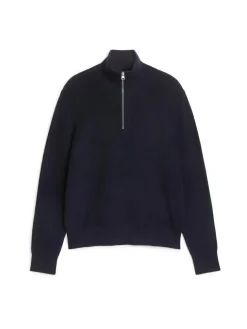 Wool & Cotton Half Zip Jumper