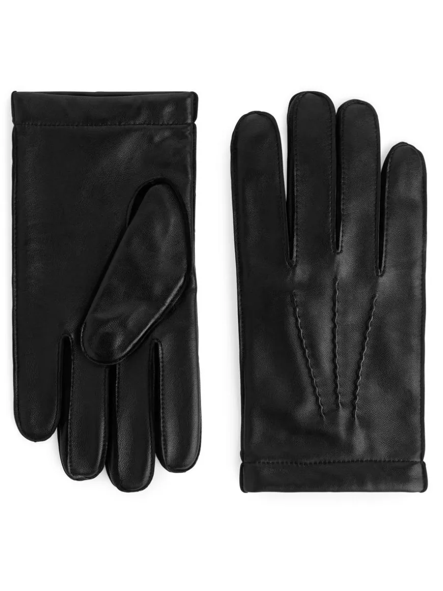 Wool Lined Leather Gloves