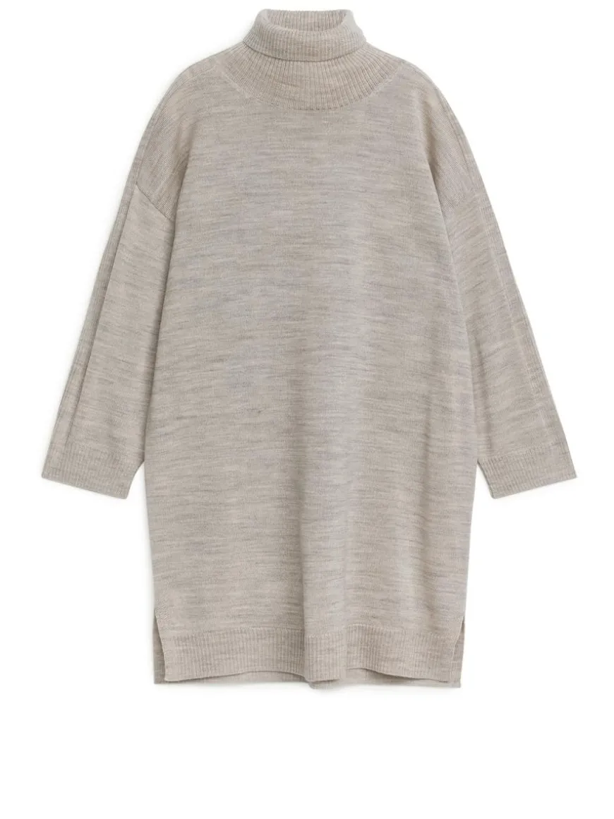 Wool Roll-Neck Dress