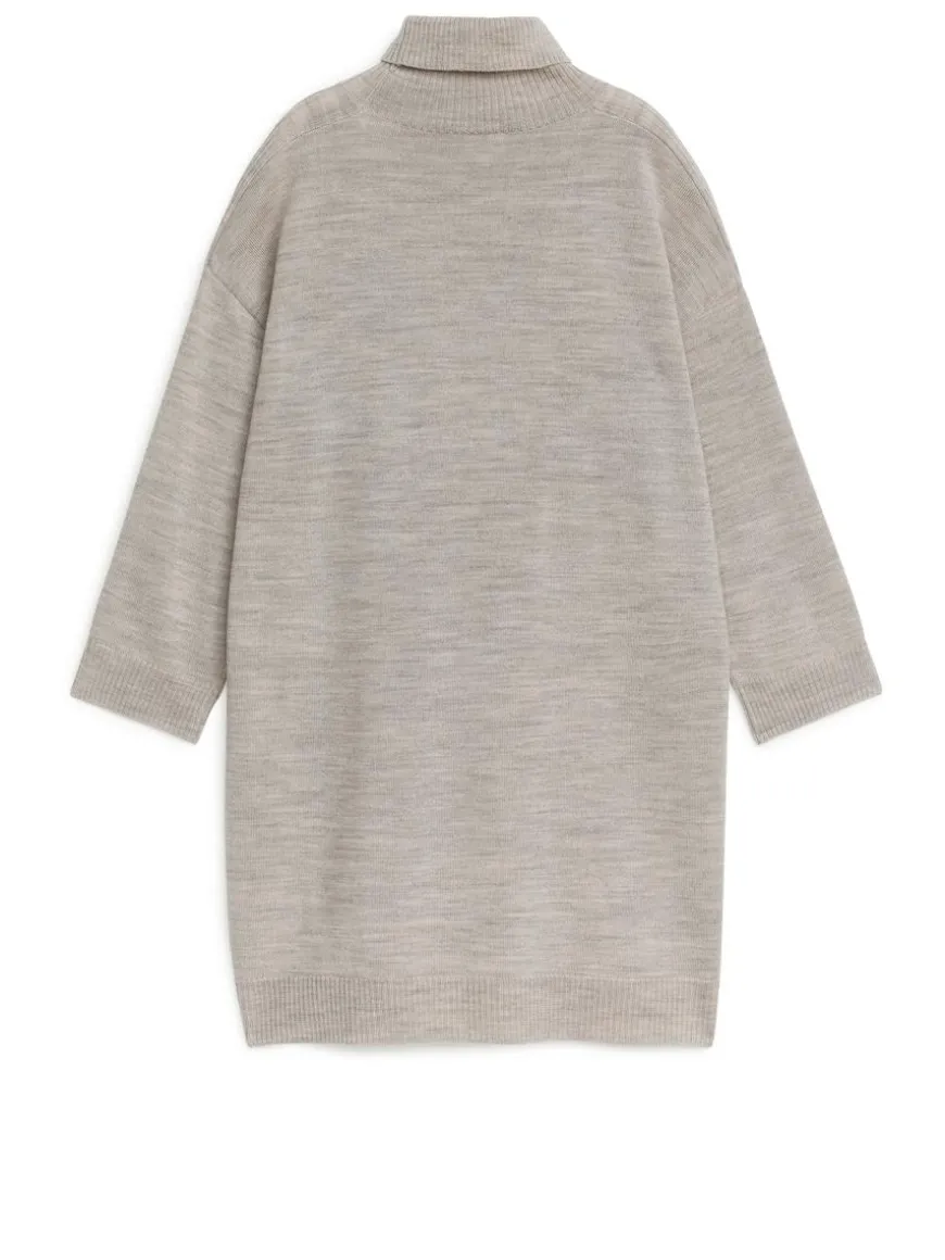 Wool Roll-Neck Dress