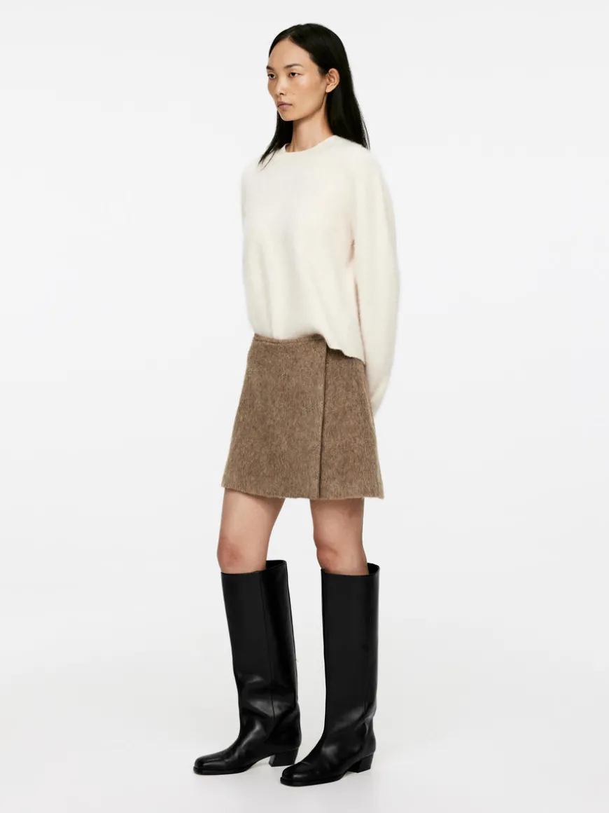 Wool-Blend Mini Skirt