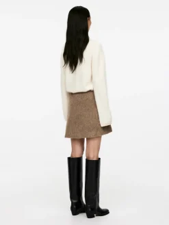 Wool-Blend Mini Skirt