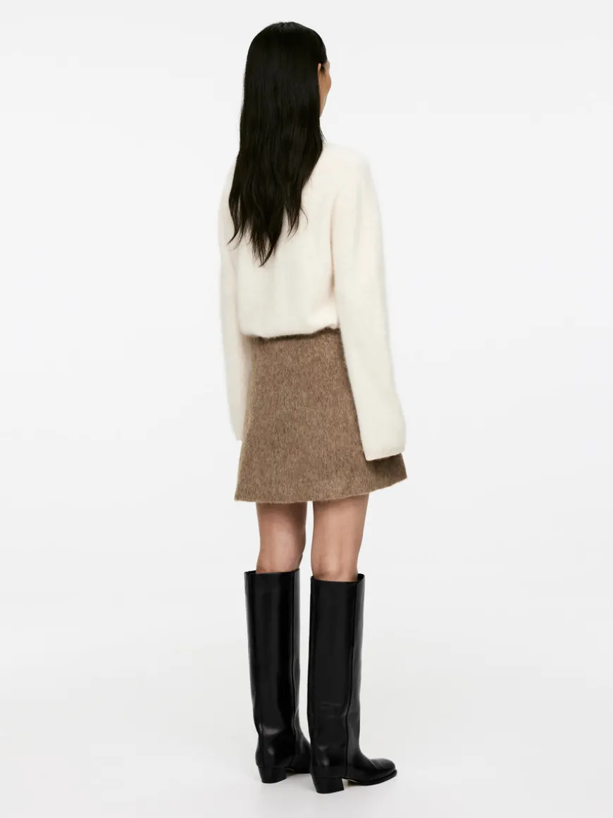 Wool-Blend Mini Skirt