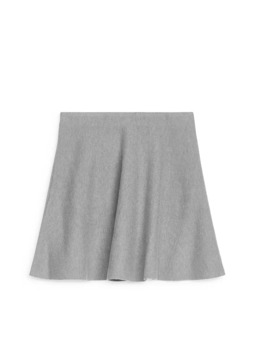 Wool-Blend Mini Skirt