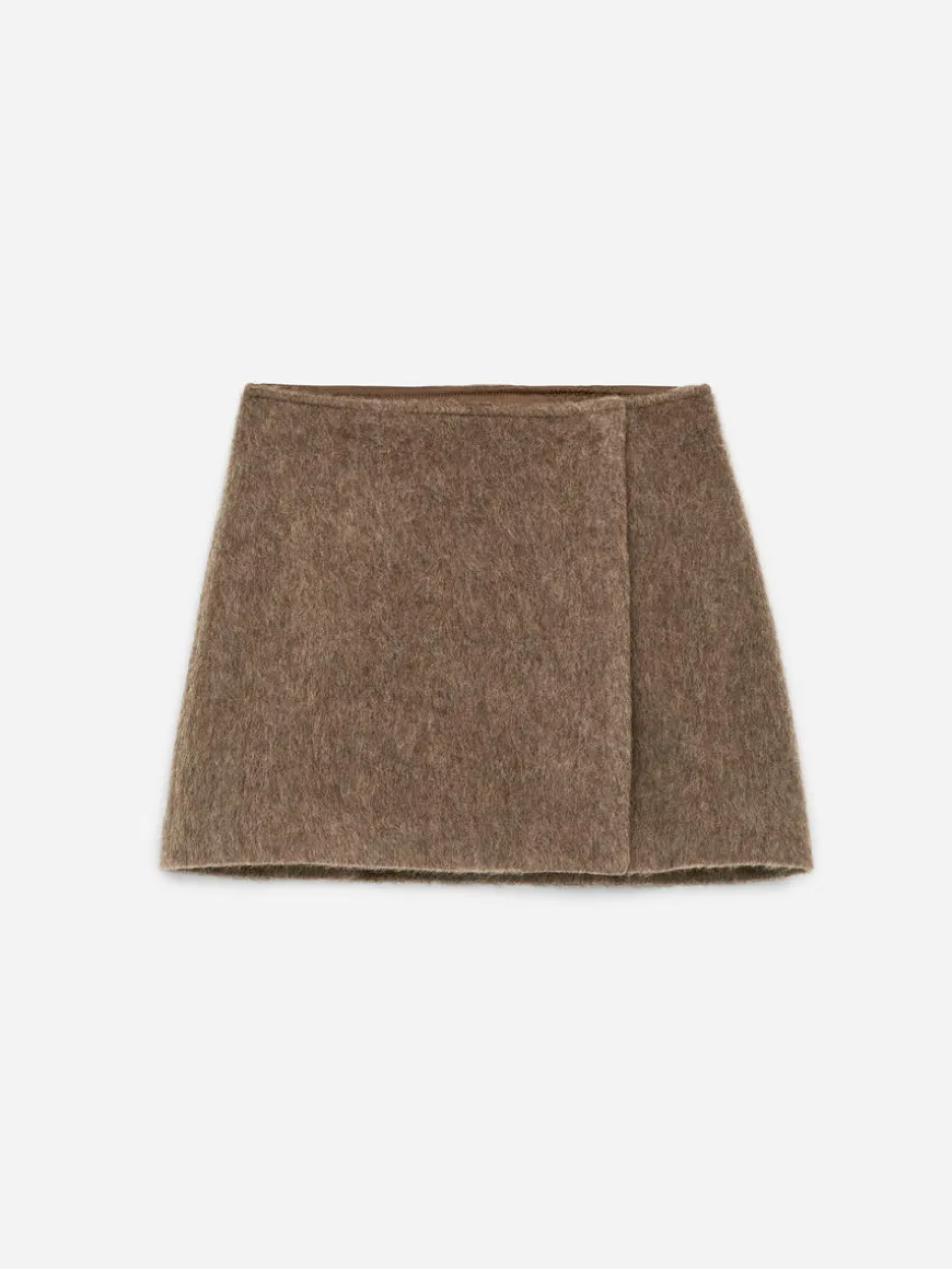 Wool-Blend Mini Skirt