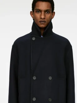 Wool-Blend Pea Coat
