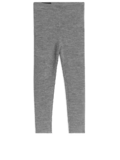 Wool-Blend Rib Leggings