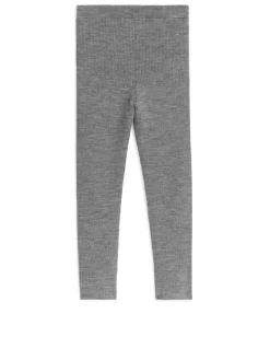 Wool-Blend Rib Leggings