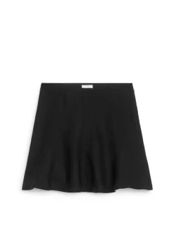 Wool-Blend Sculptural Skirt