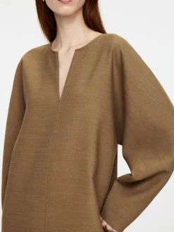 Wool-Blend Tunic Dress