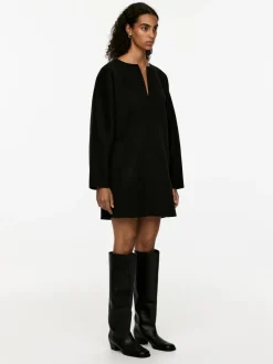 Wool-Blend Tunica Dress