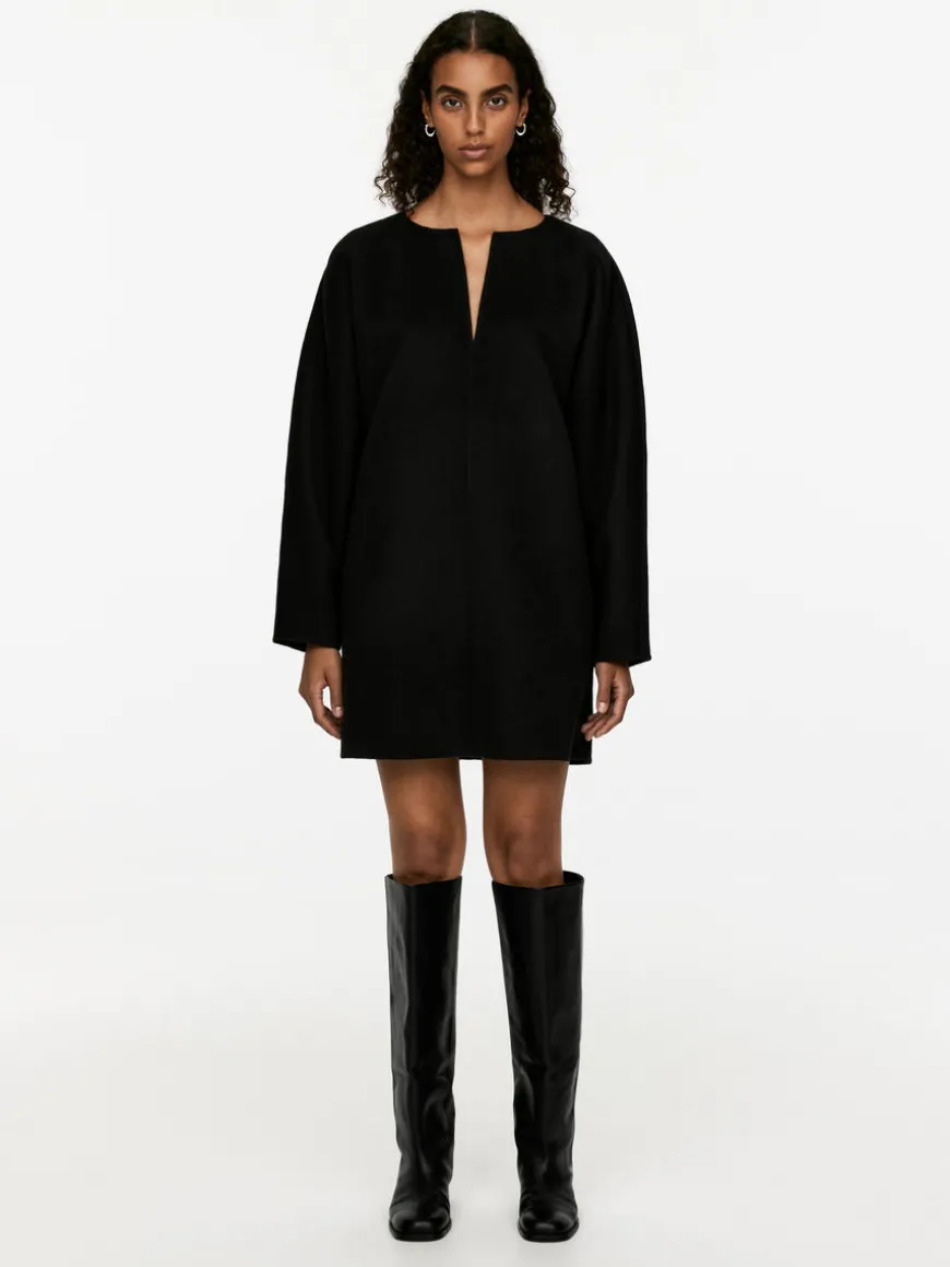 Wool-Blend Tunica Dress