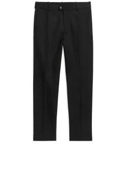 Wool-Blend Twill Trousers